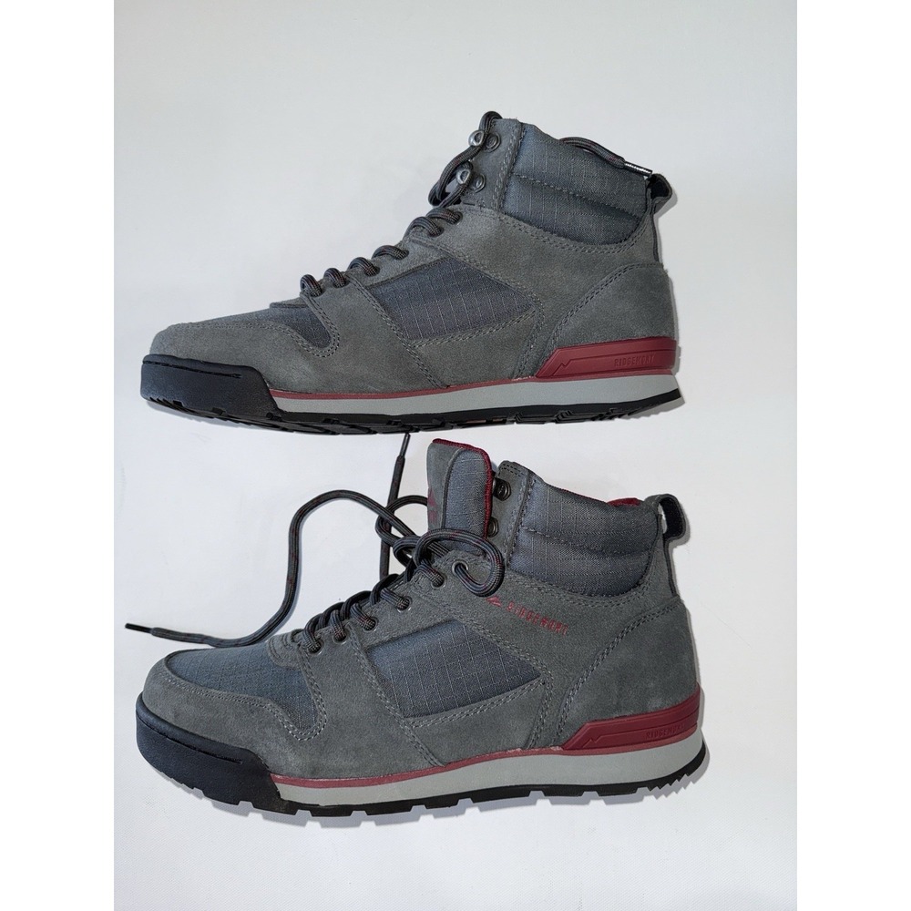 Ridgemont Monty Hi Men's Hiking Boots‎ Pewter/Slate Gray Suede Leather Sz 9